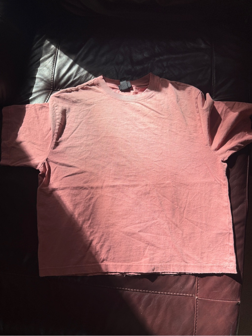 H&M Men's Short Sleeve Crewneck Tee in Dusty Rose